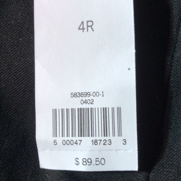 Banana Republic NWT sz 4 black narrow leg, ankle zippers, no pockets, pants - Picture 10 of 10